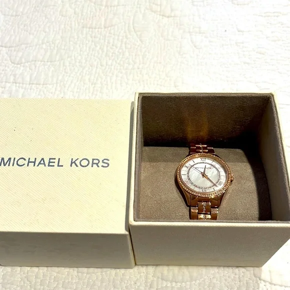Gorgeous Michael Kors watch - Pristine condition, never worn Michael Kors Layton Pavé Chronograph Bracelet Watch, 39mm  main image 4